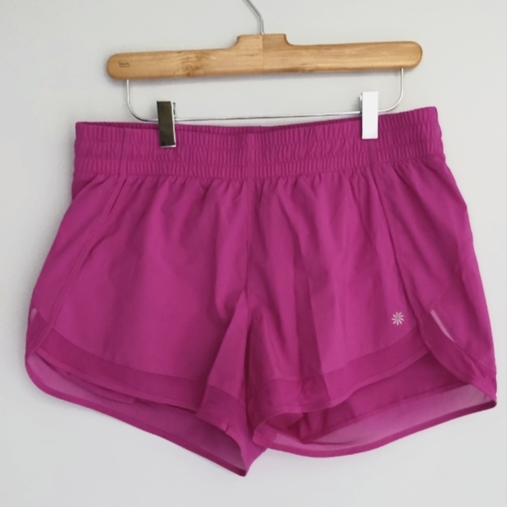 Athleta - Mesh Racer Run Mid Rise 4in Short - Medium - Pink